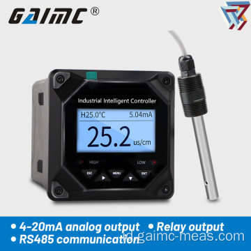 air baku 0-2000uS/cm Konduktivitas EC meter dengan sensor